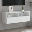 Vidaxl tv-wandmeubel 80x30x30 cm bewerkt hout wit