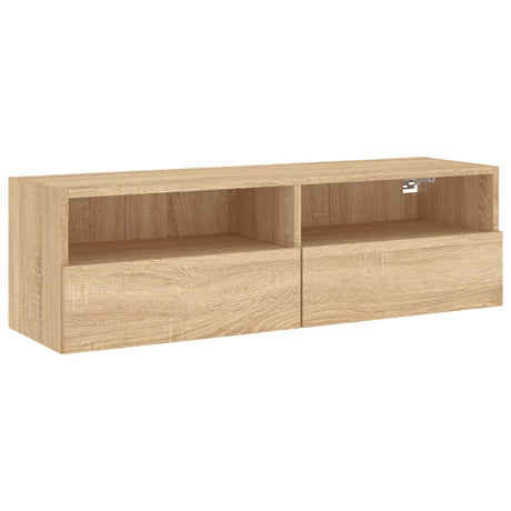 Vidaxl tv-wandmeubel 100x30x30 cm bewerkt hout sonoma eikenkleurig