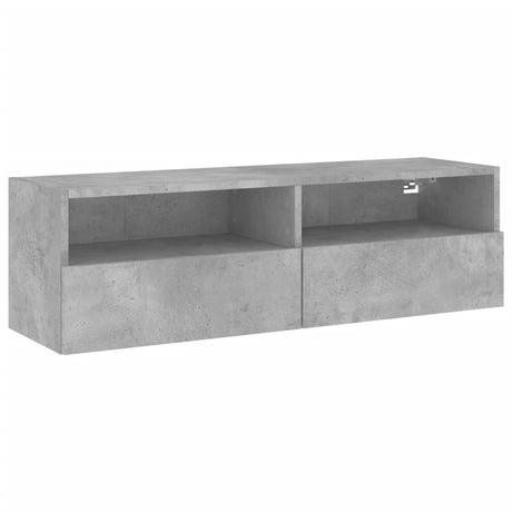 Vidaxl tv-wandmeubel 100x30x30 cm bewerkt hout betongrijs