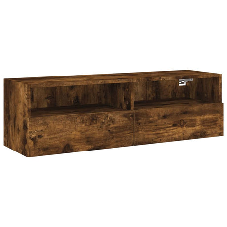 Vidaxl tv-wandmeubel 100x30x30 cm bewerkt hout gerookt eikenkleurig