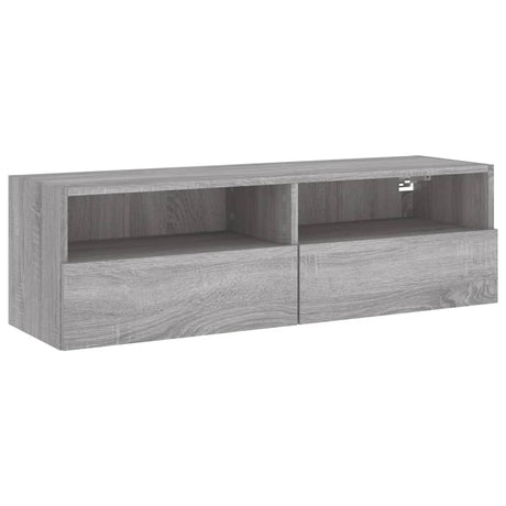 Vidaxl tv-wandmeubel 100x30x30 cm bewerkt hout grijs sonoma