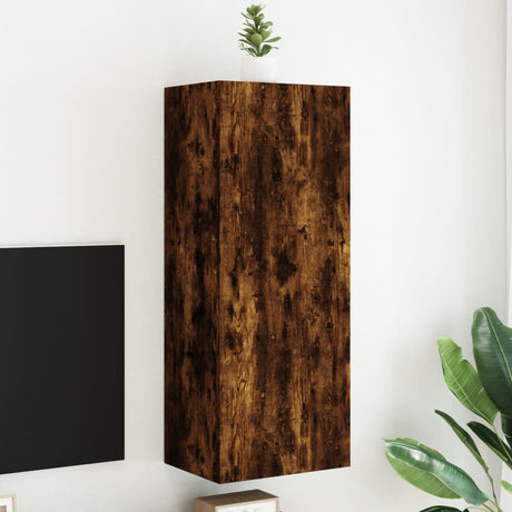 Vidaxl tv-wandmeubel 40,5x30x102 cm bewerkt hout gerookt eikenkleurig