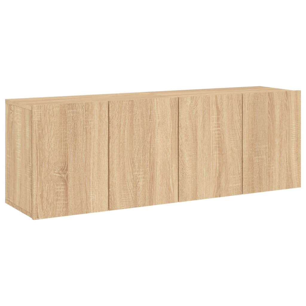 Vidaxl tv-meubels 2 st wandgemonteerd 60x30x41 cm sonoma eikenkleurig