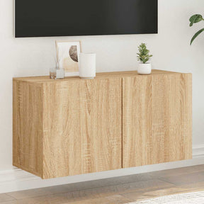 Vidaxl tv-meubel wandgemonteerd 80x30x41 cm sonoma eikenkleurig