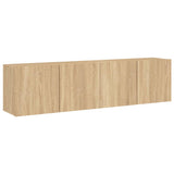Vidaxl tv-meubels 2 st wandgemonteerd 80x30x41 cm sonoma eikenkleurig