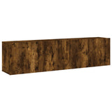 Vidaxl tv-meubels 2 st wandgemonteerd 80x30x41 cm gerookt eikenkleurig