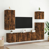Vidaxl tv-meubels 2 st wandgemonteerd 80x30x41 cm gerookt eikenkleurig