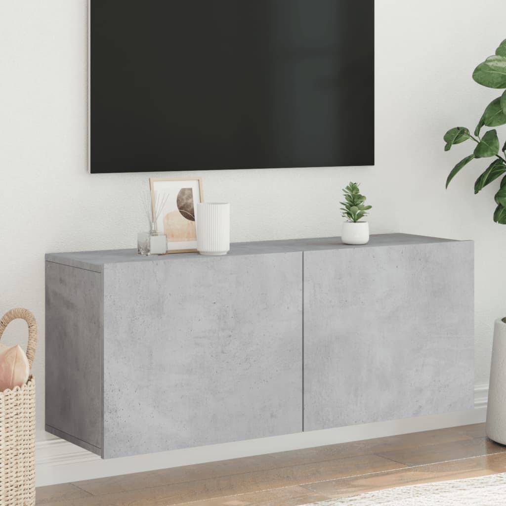Vidaxl tv-meubel wandgemonteerd 100x30x41 cm betongrijs