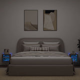 Vidaxl tv-wandmeubels met led 2 st 30x28,5x30 cm gerookt eikenkleurig