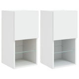 Vidaxl tv-meubelen 2 st met led-verlichting 30,5x30x60 cm wit