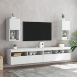 Vidaxl tv-meubelen 2 st met led-verlichting 30,5x30x60 cm wit