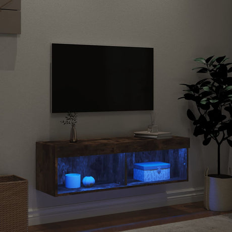 Vidaxl tv-meubel led-verlichting 100x30x30 cm gerookt eikenkleurig