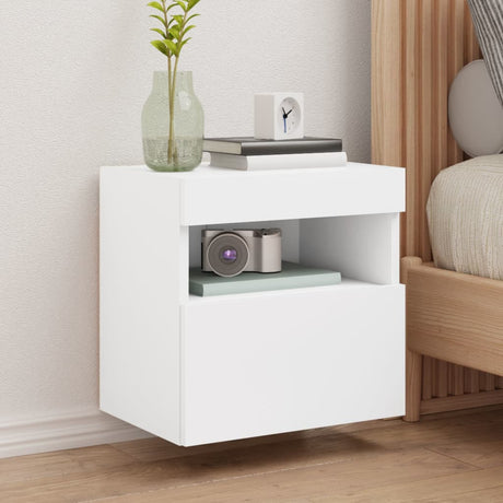 Vidaxl tv-wandmeubel met led-verlichting 40x30x40 cm wit