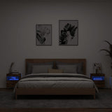 Vidaxl tv-wandmeubels met led 2 st 40x30x40 cm gerookt eikenkleurig