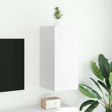 Vidaxl tv-wandmeubel met led-verlichting 30,5x35x70 cm wit