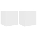 Vidaxl tv-wandmeubelen met led-verlichting 2 st 40,5x35x40 cm wit