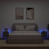 Vidaxl tv-wandmeubelen met led 2 st 40,5x35x40 cm grijs sonoma eiken