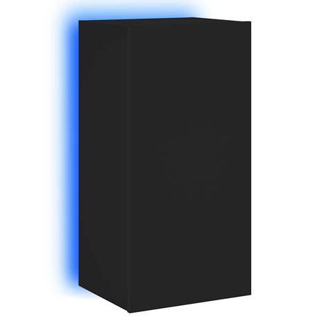 Vidaxl tv-wandmeubel met led-verlichting 40,5x35x80 cm zwart