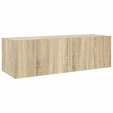Vidaxl tv-wandmeubel met led-verlichting 100x35x31 cm sonoma eiken