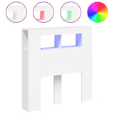 Vidaxl hoofdeinde met led 100x18,5x103,5 cm bewerkt hout