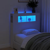 Vidaxl hoofdeinde met led 100x18,5x103,5 cm bewerkt hout