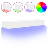 Vidaxl tv-meubelen 2 st met led-verlichting 60x35x15,5 cm wit