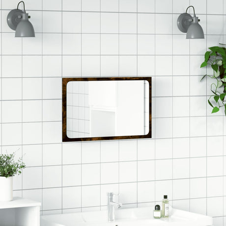 Vidaxl badkamerspiegel met led 60x8,5x38 cm bewerkt hout sonoma eiken