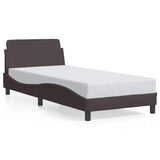 Vidaxl bedframe dover 80x200 cm stof donkerbruin
