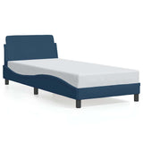 Vidaxl bedframe met hoofdeinde dover 80x200 cm stof blauw
