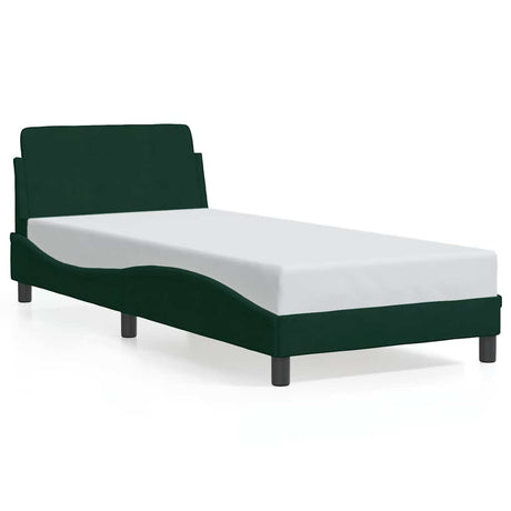 Vidaxl bedframe dover 80x200 cm fluweel donkergroen