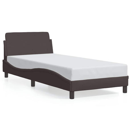 Vidaxl bedframe dover 90x190 cm stof donkerbruin