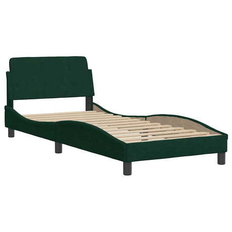 Vidaxl bedframe dover 90x190 cm fluweel donkergroen