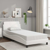Vidaxl bedframe dover kunstleer wit 90x190 cm