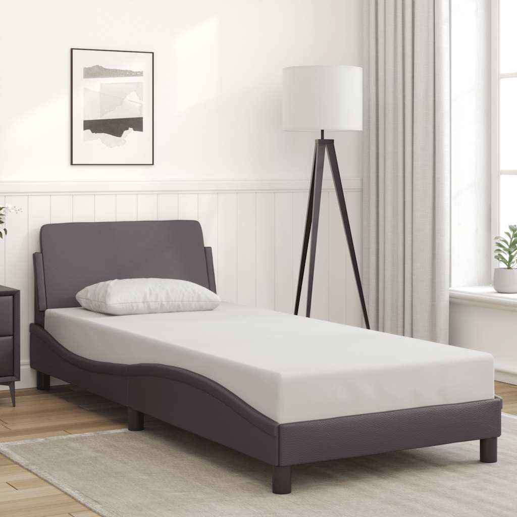 Vidaxl bedframe dover kunstleer grijs 90x190 cm