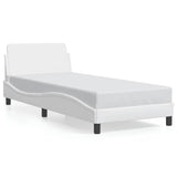Vidaxl bedframe dover kunstleer wit 90x200 cm