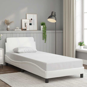 Vidaxl bedframe dover kunstleer wit 90x200 cm