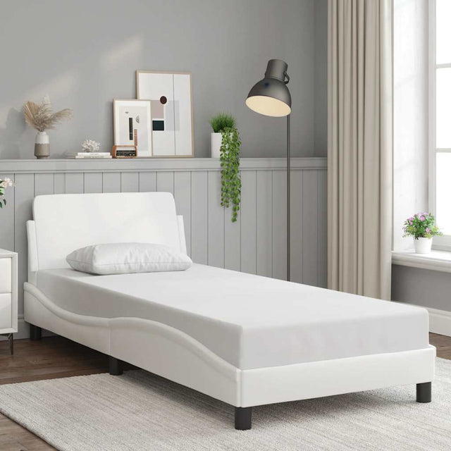 Vidaxl bedframe dover kunstleer wit 90x200 cm