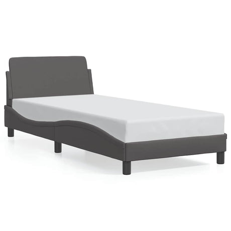 Vidaxl bedframe dover kunstleer grijs 90x200 cm