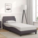 Vidaxl bedframe dover kunstleer grijs 90x200 cm