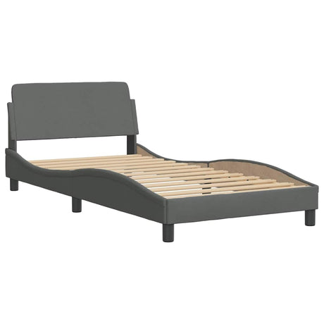 Vidaxl bedframe dover 100x200 cm stof donkergrijs