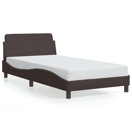 Vidaxl bedframe dover 100x200 cm stof donkerbruin