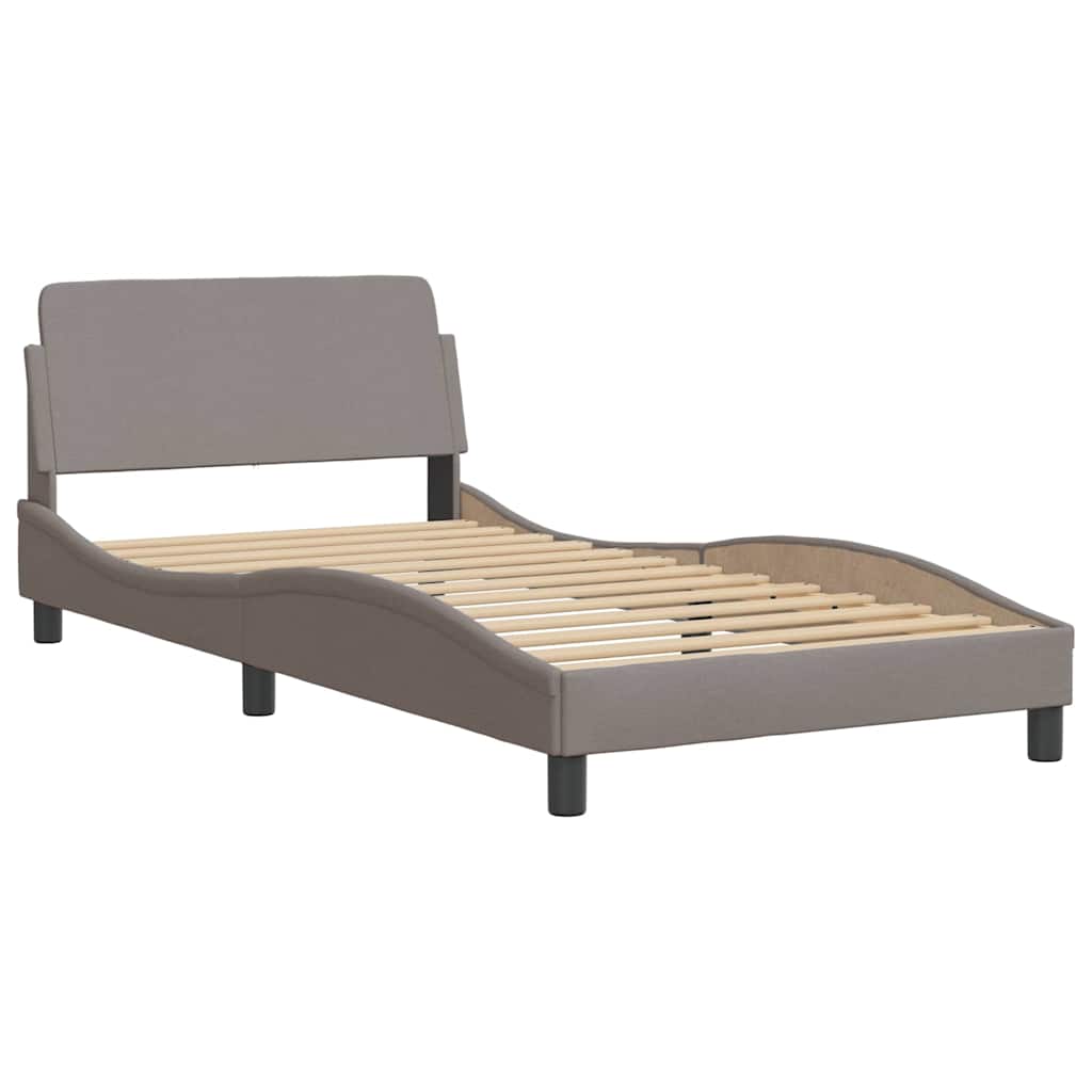 Vidaxl bedframe dover 100x200 cm stof taupe