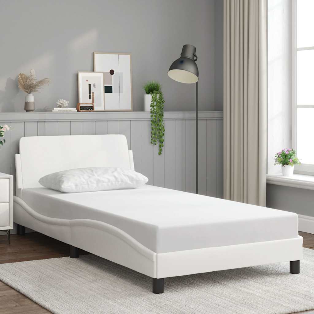 Vidaxl bedframe dover kunstleer wit 100x200 cm