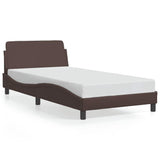 Vidaxl bedframe dover kunstleer bruin 100x200 cm