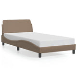 Vidaxl bedframe dover kunstleer cappuccinokleurig 100x200 cm