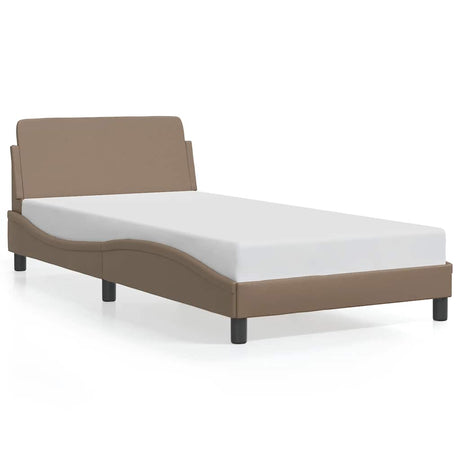 Vidaxl bedframe dover kunstleer cappuccinokleurig 100x200 cm