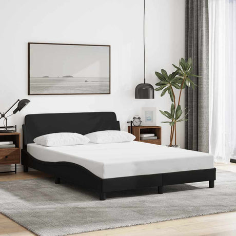 Vidaxl bedframe dover 120x200 cm stof zwart