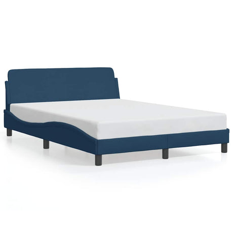 Vidaxl bedframe met hoofdeinde dover 120x200 cm stof blauw