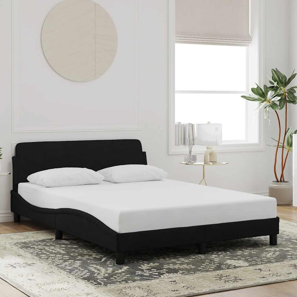 Vidaxl bedframe dover 120x200 cm fluweel zwart