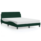 Vidaxl bedframe dover 120x200 cm fluweel donkergroen